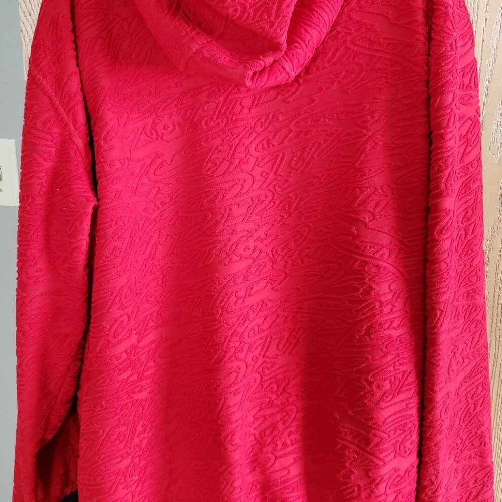 Vintage Rare Adidas Full Zip Red Hooded Jacket - Picture 3 of 5